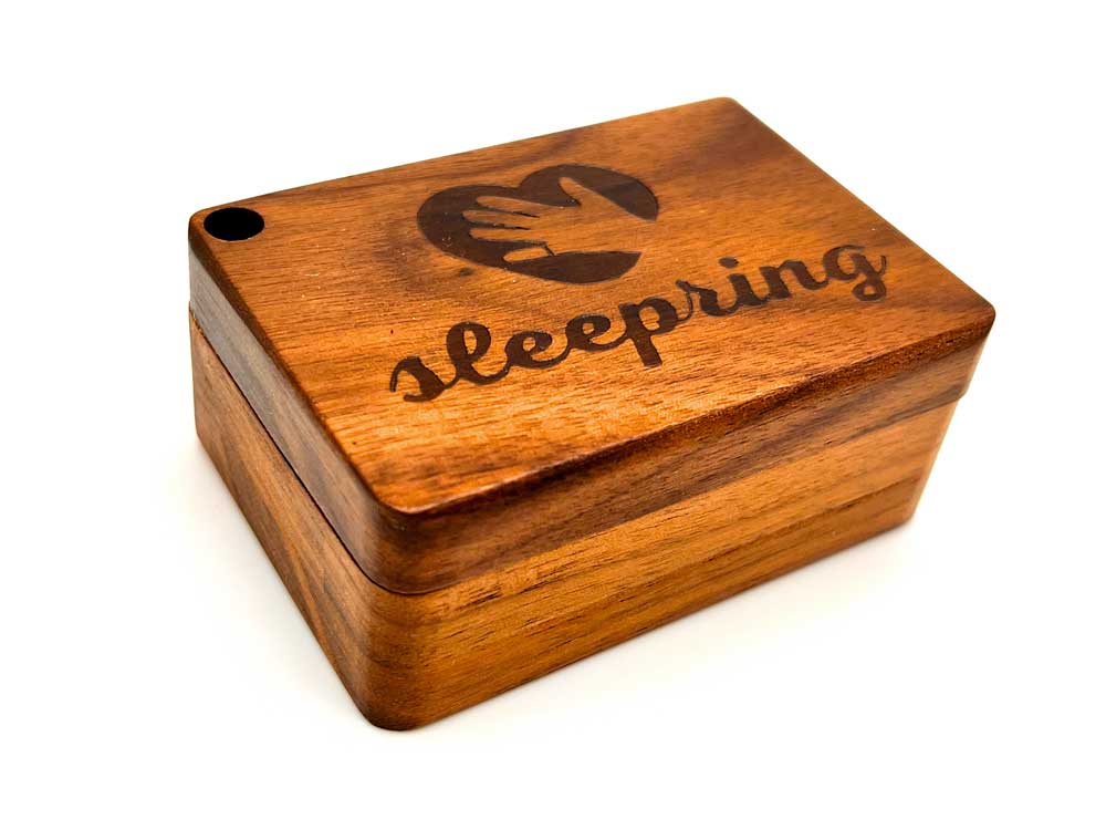 Aufbewahrungsbox für Sleepring geschlossen