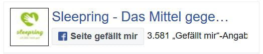Schnarchring bei Facebook